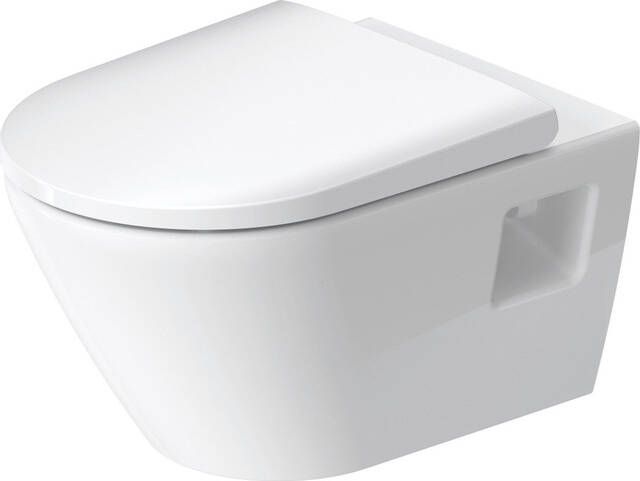 Duravit D-Neo wandtoilet zonder zitting 37x54x40cm Wit Hoogglans 2578090000