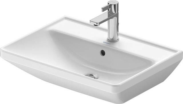 Duravit D-Neo wastafel 60x44x16.5cm 1 kraangat rechthoek Keramiek Wit 2366600000