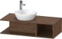 Duravit D-Neo wastafelonderbouwkast met open vak rechts 100 x 26 x 48 cm noten donker mat - Thumbnail 2