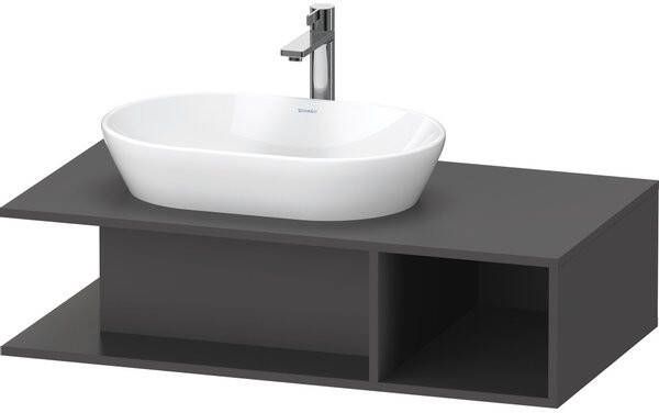 Duravit D-Neo wastafelonderkast 100x26x55cm Grafiet Mat de492904949