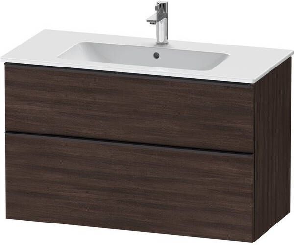 Duravit D-Neo wastafelonderkast 101x62.5x46.2cm 2 lades Kastanje (donker) Mat de436305353