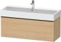 Duravit D-Neo wastafelonderkast geschikt voor dubbele wastafel 118 4 x 44 2 x 44 cm natuur eiken mat - Thumbnail 2