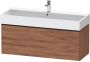 Duravit D-Neo wastafelonderkast geschikt voor dubbele wastafel 118 4 x 44 2 x 44 cm noten mat - Thumbnail 2