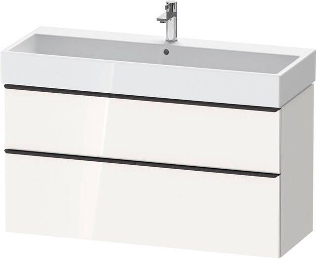 Duravit D-Neo wastafelonderkast 118.4x62.5x44.2cm 2 lades wit Hoogglans de437502222