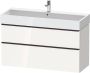 DURAVIT D-Neo wastafelonderbouw hangend 118 4x44 2x62 5cm 2 lades Wit hoogglans decor - Thumbnail 2