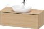 Duravit D-Neo wastafelonderkast 120x45.9x55cm 1 lade Natuur eiken Mat de494903030 - Thumbnail 2