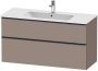 DURAVIT D-Neo wastafelonderbouw hangend 121x46 2x62 5cm 2 lades Basaltmat decor - Thumbnail 2