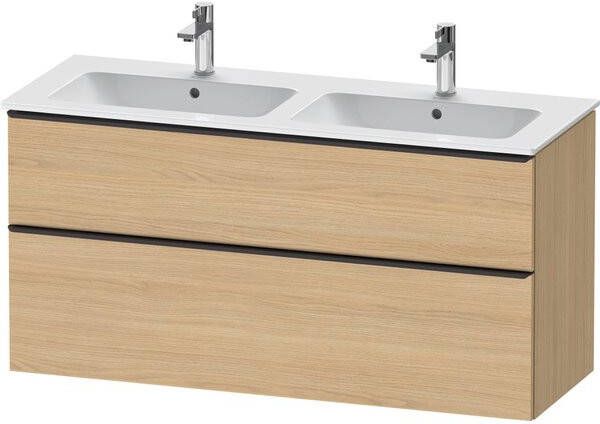 Duravit D-Neo wastafelonderkast 128x62.5x46.2cm 2 lades Natuur eiken Mat de436503030