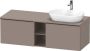 Duravit D-Neo wastafelonderkast geschikt voor wastafel rechts met 2 lades en 1 open schap 140 x 55 x 45 9 cm basalt mat - Thumbnail 2
