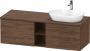 Duravit D-Neo wastafelonderkast geschikt voor wastafel rechts met 2 lades en 1 open schap 140 x 55 x 45 9 cm noten donker mat - Thumbnail 2