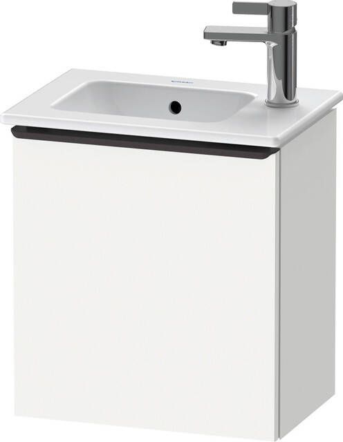 Duravit D-Neo wastafelonderkast 41x44x27.4cm Linksdraaiend 1 deur wit Mat de4259l1818