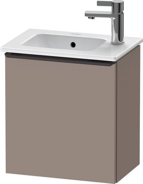 Duravit D-Neo wastafelonderkast 41x44x27.4cm Rechtsdraaiend 1 deur Basalt Mat de4259r4343