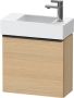 Duravit D-Neo wastafelonderkast 48.4x44x22.2cm Linksdraaiend 1 deur Natuur eiken Mat de4219l3030 - Thumbnail 1