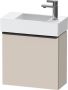 Duravit D-Neo wastafelonderkast 48.4x44x22.2cm Linksdraaiend 1 deur Taupe Mat de4219l9191 - Thumbnail 1