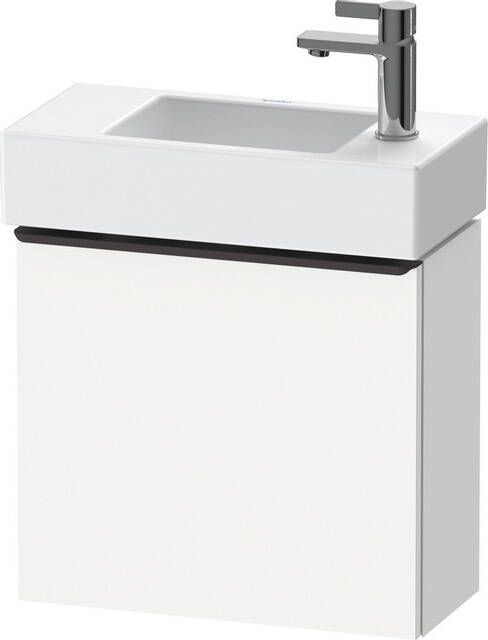 Duravit D-Neo wastafelonderkast 48.4x44x22.2cm Linksdraaiend 1 deur wit Mat de4219l1818