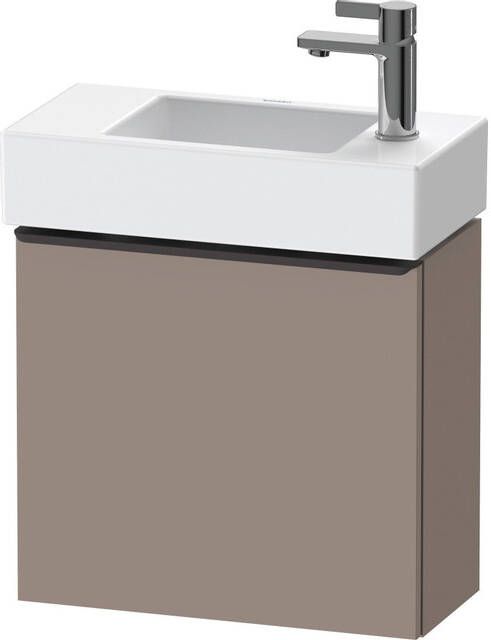 Duravit D-Neo wastafelonderkast 48.4x44x22.2cm Rechtsdraaiend 1 deur Basalt Mat de4219r4343