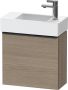 Duravit D-Neo wastafelonderkast 48.4x44x22.2cm Rechtsdraaiend 1 deur Eiken (terra) Mat de4219r3535 - Thumbnail 1