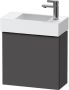 Duravit D-Neo wastafelonderkast 48.4x44x22.2cm Rechtsdraaiend 1 deur Grafiet Mat de4219r4949 - Thumbnail 1