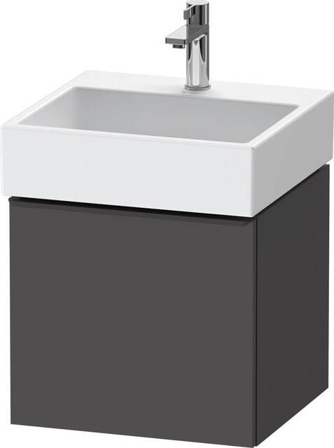 Duravit D-Neo wastafelonderkast 48.4x44x44.2cm 1 lade Grafiet Mat de427004949