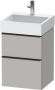 DURAVIT D-Neo wastafelonderbouw hangend 48 4x44 2x62 5cm 2 lades Concrete Grey Matt decor - Thumbnail 2