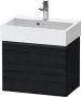 Duravit D-Neo wastafelonderkast 58.4x44x37.2cm 1 lade met softclose Eiken (zwart) Mat de422901616 - Thumbnail 1