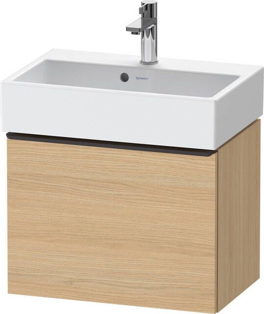 Duravit D-Neo wastafelonderkast 58.4x44x37.2cm 1 lade met softclose Natuur eiken Mat de422903030