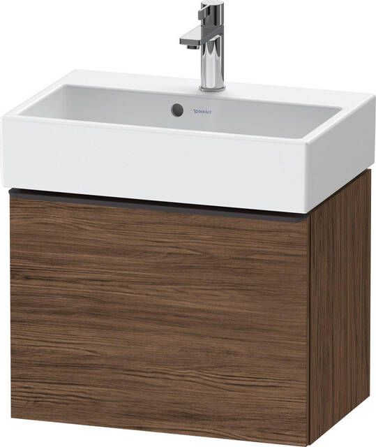 Duravit D-Neo wastafelonderkast 58.4x44x37.2cm 1 lade met softclose Noten (donker) Mat de422902121