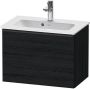 Duravit D-Neo wastafelonderkast 61x44x37.2cm 1 lade Eiken (zwart) Mat de426801616 - Thumbnail 2