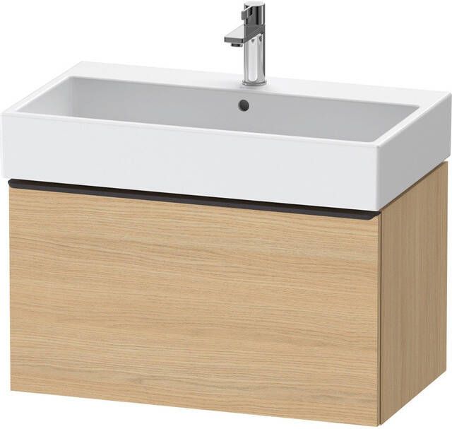 Duravit D-Neo wastafelonderkast 78.4x44x44.2cm 1 lade Natuur eiken Mat de427303030