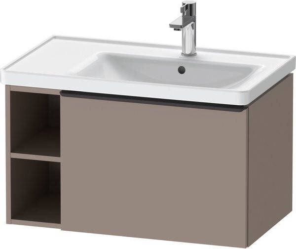 Duravit D-Neo wastafelonderkast 78.4x44x45.2cm 1 lade met softclose Basalt Mat de425704343