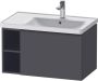 Duravit D-Neo wastafelonderkast met lade en zijdelings rekelement links 78 4 x 45 2 x 44 cm grafiet mat - Thumbnail 2