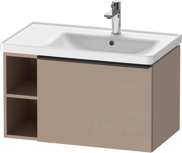 Duravit D-Neo wastafelonderkast 78.4x44x45.2cm 1 lade met softclose Linnen Mat de425707575