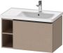 Duravit D-Neo wastafelonderkast met lade en zijdelings rekelement links 78 4 x 45 2 x 44 cm linnen mat - Thumbnail 2