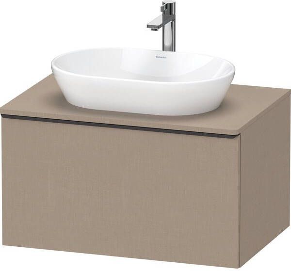 Duravit D-Neo wastafelonderkast 80x45.9x55cm 1 lade Linnen Mat de494707575