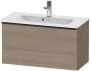 Duravit D-Neo wastafelonderkast 81x44x37.2cm 1 lade Eiken (terra) Mat de426903535 - Thumbnail 2