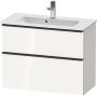 Duravit D-Neo compacte wastafelonderkast met 2 lades 81 x 37 2 x 62 5 cm wit hoogglans - Thumbnail 2