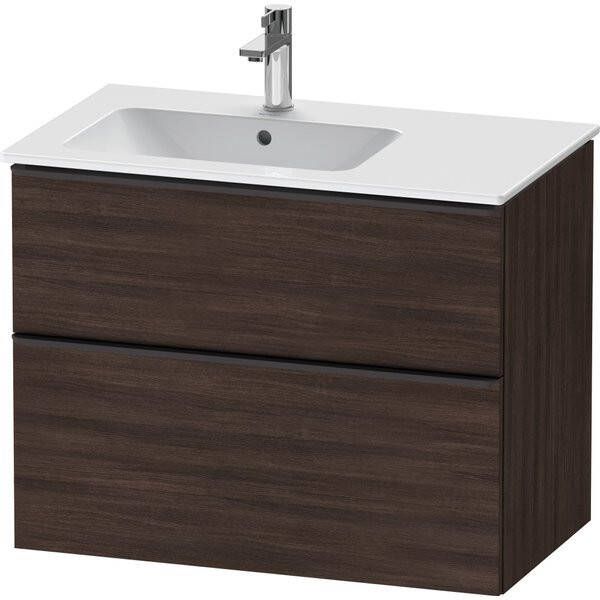 Duravit D-Neo wastafelonderkast 81x62.5x46.2cm 1 lade Kastanje (donker) Mat de436605353