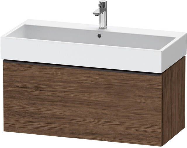 Duravit D-Neo wastafelonderkast 98.4x44x44.2cm 1 lade Noten (donker) Mat de427402121