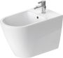 Duravit D-Neo bidet staand met overloop kraanvlak bevestiging en WonderGliss 65 x 37 cm wit - Thumbnail 1