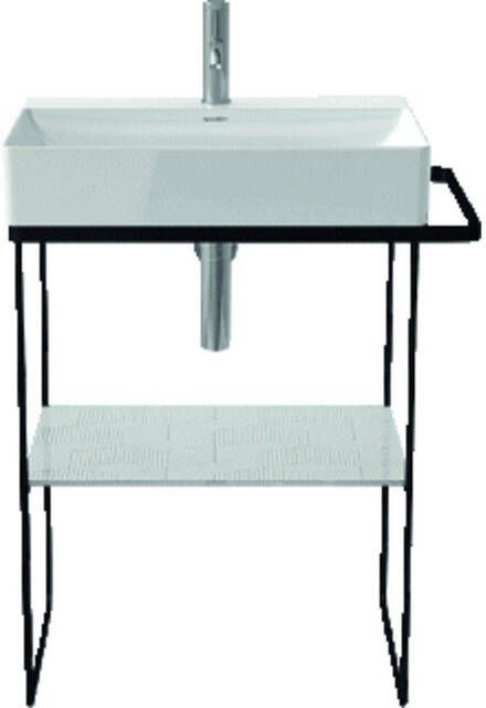 Duravit DuraSquare staand onderstel metaalstructuur met handdoekhouder matzwart