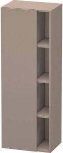 Duravit DuraStyle badkamerkast 50x36x140cm 1 deur Greeploos Basalt DS1239L4343