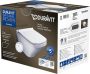 Duravit DuraStyle wandclosetset diepspoel spoelrandloos 37x54cm met softclose closetzitting Wondergliss wit 45510900A11 - Thumbnail 1