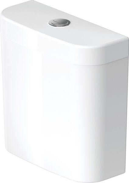 Duravit HappyD 2 duoblokreservoir + binnenwerk m. onderaansluiting links 4.5 3L dualflush wit 0934100085