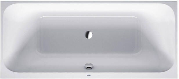 Duravit HappyD 2 kunststof inbouwbad acryl rechthoekig met 2 rugsteunen 180x80x46cm wit 700314000000000