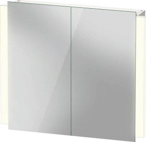 Duravit Ketho 2 spiegelkast met 2 deuren met led verlichting en wastafelverlichting 80x70x15.7cm met sensorschakelaar wit K27136000000010
