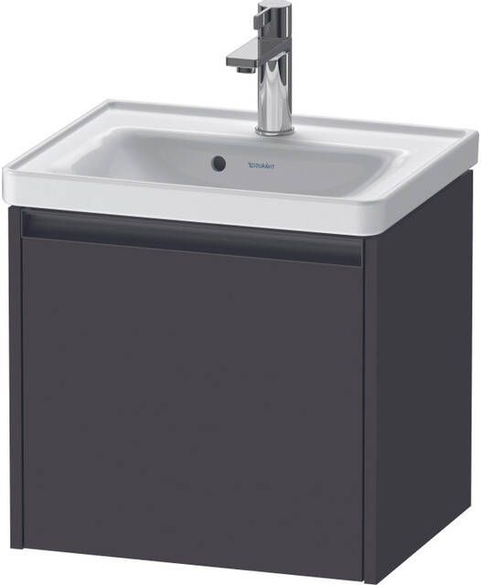 Duravit Ketho 2 wastafelonderbouwkast met 1 lade 48.4x37.5x44cm met greep antraciet grafiet supermat K25080080800000