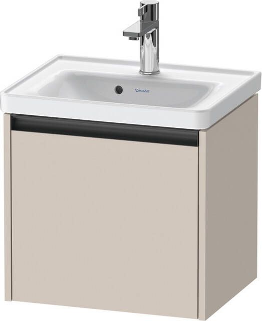 Duravit Ketho 2 wastafelonderbouwkast met 1 lade 48.4x37.5x44cm met greep antraciet taupe mat K25080091910000