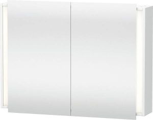 Duravit Ketho Spiegelkast 100x18x75cm rechthoek met verlichting dimbaar IP44 LED wit KT753201818