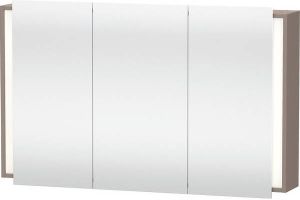 Duravit Ketho Spiegelkast 120x18x75cm rechthoek met verlichting dimbaar IP44 LED Basalt KT753304343