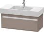 Duravit Ketho Wastafelonderkast 100x45.5x41cm 1 lade Standaard greep met softclose spaanplaat Basalt Mat KT669104343 - Thumbnail 1